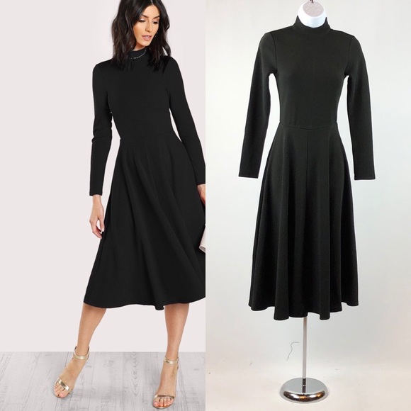 Little Black Fit and Flare Dress - Picture 5 of 5